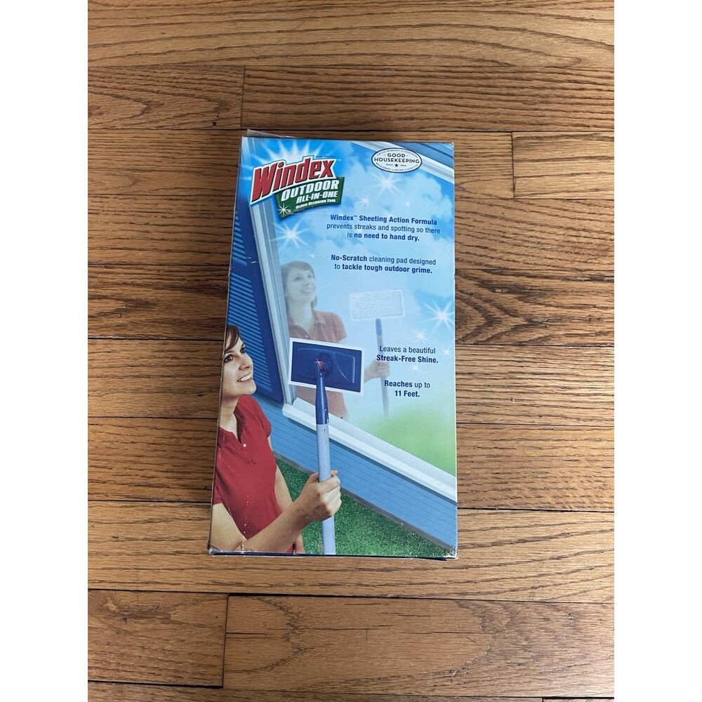 New In Box Unopened Windex Outdoor All In One Class Cleaner Tool - Picture 3 of 6